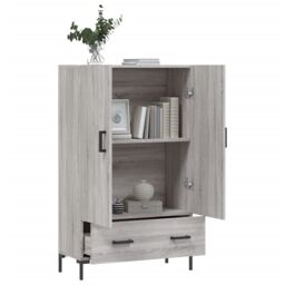 Berkfield Home Highboard Grey Sonoma 69.5x31x115 cm Engineered Wood - thumbnail 4