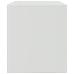 Berkfield Home TV Cabinet White 67x39x44 cm Steel - Size: 67 x 39 x 44 cm - thumbnail 8