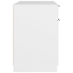 Berkfield Home Decorative Desk White 100x50x75 cm Engineered Wood - Size: 100 x 50 x 75 cm - thumbnail 8
