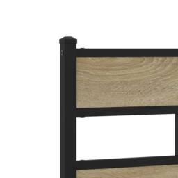 Berkfield Home Bed Frame without Mattress Sonoma Oak 90x190 cm Single Engineered Wood in Brown - thumbnail 8