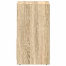 Berkfield Home Bathroom Cabinet Sonoma Oak 60x33x61 cm Engineered Wood in Light Oak - Size: 60 x 33 x 61 cm - thumbnail 7