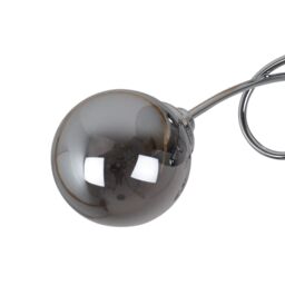 Pagazzi Bungo 3 Light Polished Chrome & Smoked Glass Semi Flush Ceiling Light in Silver - thumbnail 5