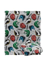 Warner Brothers Harry Potter House Varsity Badges Blanket 152 x 127 cm in White - thumbnail 2