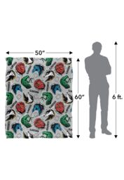 Warner Brothers Harry Potter House Varsity Badges Blanket 152 x 127 cm in White - thumbnail 5