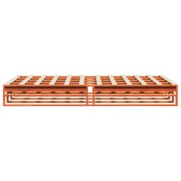 Berkfield Home Bed Frame without Mattress Wax Brown 120x190 cm Small Double Solid Wood Pine - thumbnail 5