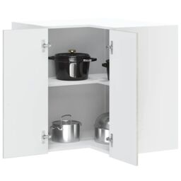 "Berkfield Home Kitchen Wall Corner Cabinet ""Porto"" Concrete Grey Engineered Wood" - thumbnail 1