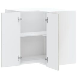 "Berkfield Home Kitchen Wall Corner Cabinet ""Porto"" Concrete Grey Engineered Wood" - thumbnail 5