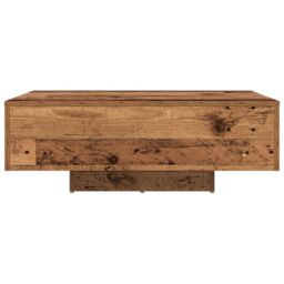 Berkfield Home Coffee Table with LED Lights Old Wood 85x55x31 cm in Brown - Size: 85 x 55 x 31 cm - thumbnail 6