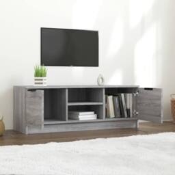 Berkfield Home TV Cabinet Grey Sonoma 102x35x36.5 cm Engineered Wood - thumbnail 6