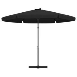 Berkfield Home Garden Parasol with Steel Pole 300 cm Black - thumbnail 4