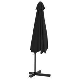 Berkfield Home Garden Parasol with Steel Pole 300 cm Black - thumbnail 5