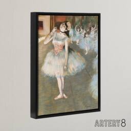 "Artery8 The Star Ballet Dancer Portrait Degas Vintage Framed Canvas Wall Art - Size: W12"" x H16""" - thumbnail 2