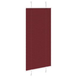 Berkfield Home Pleated Blind Bordeaux Red 65x100 cm Fabric Width 64.4 cm Polyester - thumbnail 3
