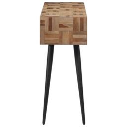 Berkfield Home Beautiful Console Table 110x34x80 cm Solid Reclaimed Teak - Size: 110 x 34 x 80 cm