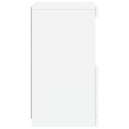 Berkfield Home Sideboard with LED Lights White 41x37x67 cm - Size: 41 x 37 x 67 cm - thumbnail 8