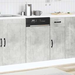 Berkfield Home Dishwasher Panel¬†Kalmar¬†Concrete Grey¬†45x1.5x67 cm Engineered Wood in Grey - Size: 45x1.5x67 cm - thumbnail 3