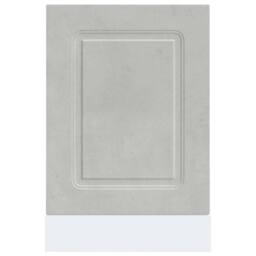 Berkfield Home Dishwasher Panel¬†Kalmar¬†Concrete Grey¬†45x1.5x67 cm Engineered Wood in Grey - Size: 45x1.5x67 cm - thumbnail 4