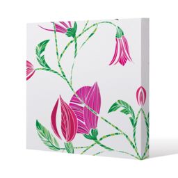 Benjamin Tate Design Tulips (Canvas Print) / 127 x 127 x 4cm in Natural - Size: 127 x 127 x 4 cm - thumbnail 1
