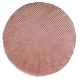 icon Milano Bean Bag Footstool Corduroy Round Pouffe in Dusty Pink - thumbnail 3