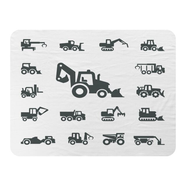 Benjamin Tate Design Construction equipment Designer Blanket in Natural - Size: 120 cm x 150 cm - image 1