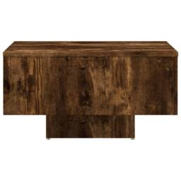 Berkfield Home Coffee Table Smoked Oak 60x60x31.5 cm Engineered Wood in Brown - thumbnail 5