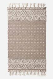 Homescapes Patna Beige & Natural Kilim Wool Rug - Size: 90 cm x 150 cm - thumbnail 2