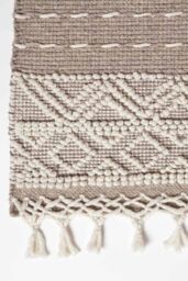 Homescapes Patna Beige & Natural Kilim Wool Rug - Size: 90 cm x 150 cm - thumbnail 3