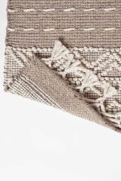Homescapes Patna Beige & Natural Kilim Wool Rug - Size: 90 cm x 150 cm - thumbnail 5
