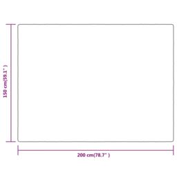 Berkfield Home Blanket Desert Mist 150x200 cm Polyester in Brown - thumbnail 5