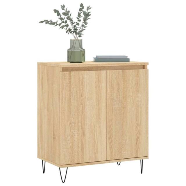 Berkfield Home Sideboard Sonoma Oak 60x35x70 cm Engineered Wood in Light Tan - Size: 60 x 35 x 70 cm - image 1
