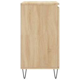 Berkfield Home Sideboard Sonoma Oak 60x35x70 cm Engineered Wood in Light Tan - Size: 60 x 35 x 70 cm - thumbnail 7