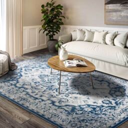 THE RUGS Villeroy & Boch 1869 Rug Gabrielle - Classic Blue Medallion Design - Size: 160 cm x 235 cm - thumbnail 6