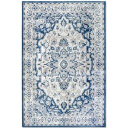 THE RUGS Villeroy & Boch 1869 Rug Gabrielle - Classic Blue Medallion Design - Size: 160 cm x 235 cm - thumbnail 1