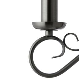 Loops Hanging Flush Ceiling Pendant 5 Light ANTIQUE SILVER Chandelier Lamp Bulb Holder in Metallics - thumbnail 5