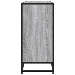 Berkfield Home Sideboard Grey Sonoma 134x35x76 cm Engineered Wood - Size: 134 x 35 x 76 cm - thumbnail 5
