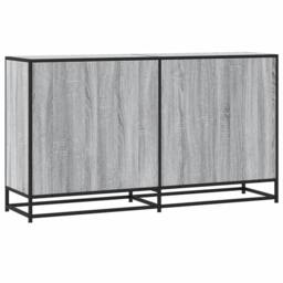 Berkfield Home Sideboard Grey Sonoma 134x35x76 cm Engineered Wood - Size: 134 x 35 x 76 cm - thumbnail 6