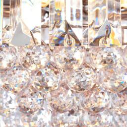 Loops 6 Light Chandelier Pendant Chrome Clear Shade Hanging Ceiling Feature Lamp Bulb - thumbnail 5