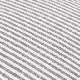 Yard Truro Stripe Reversible 100% Cotton Cushion in Grey - Size: 45 cm x 45 cm - thumbnail 5