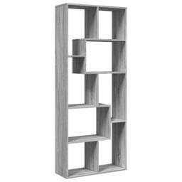 Berkfield Home Room Divider Bookcase Grey Sonoma 67x25x161.5 cm Engineered Wood - thumbnail 7