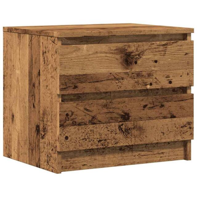 Berkfield Home Bedside Cabinet Old Wood 50x40x43.5 cm Engineered Wood in Brown - image 1