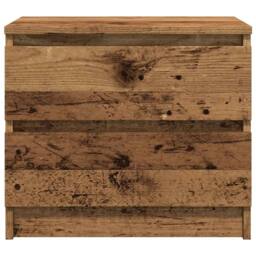 Berkfield Home Bedside Cabinet Old Wood 50x40x43.5 cm Engineered Wood in Brown - thumbnail 4