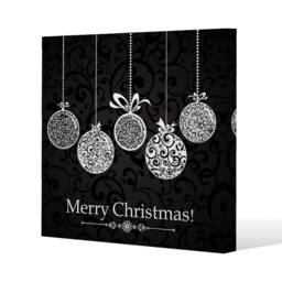 Benjamin Tate Design Vintage christmas balls (canvas) / 120x 120 x 4cm in Natural - Size: 120x 120 x 4 cm - thumbnail 1