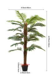 Living and Home 160cm Artificial Palm Tree Potted for Garden, Office & Home Decor in Green - thumbnail 8