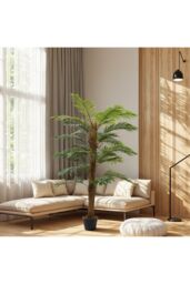 Living and Home 160cm Artificial Palm Tree Potted for Garden, Office & Home Decor in Green - thumbnail 2