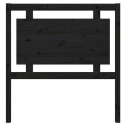 Berkfield Home Bed Headboard Black 95.5x4x100 cm Solid Pine Wood - thumbnail 4
