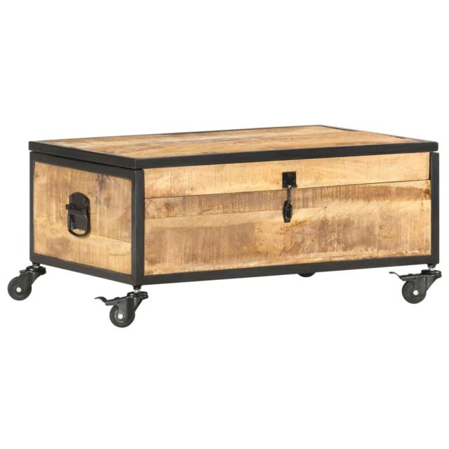 Berkfield Home Coffee Table 70x50x33 cm Solid Mango Wood in Brown - Size: 70 x 50 x 33 cm - image 1