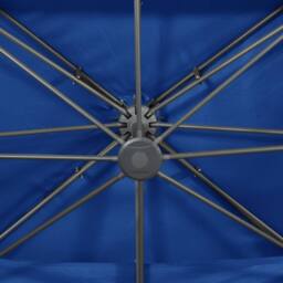 Berkfield Home Durable Cantilever Umbrella with Double Top Azure Blue 400x300 cm - thumbnail 7
