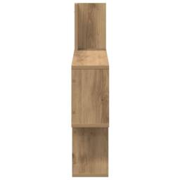 Berkfield Home Wall Shelf Artisian Oak 100x15x70 cm Engineered Wood in Brown - Size: 100 x 15 x 70 cm - thumbnail 5