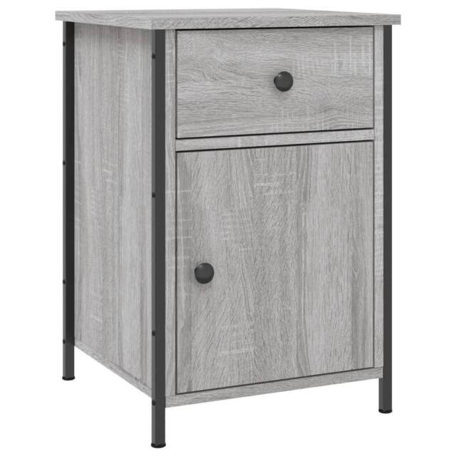 Berkfield Home Bedside Cabinet Grey Sonoma 40x42x60 cm Engineered Wood - Size: 40 x 42 x 60 cm - image 1