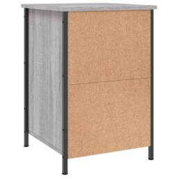 Berkfield Home Bedside Cabinet Grey Sonoma 40x42x60 cm Engineered Wood - Size: 40 x 42 x 60 cm - thumbnail 8